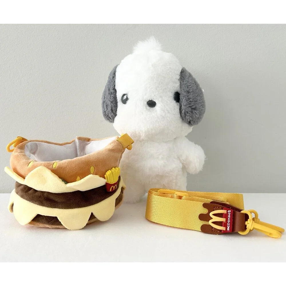 POCHACCO Burger Bag McDonalds Plush Crossbody Big Mac Adjust Remove Strap Purse - Picture 10 of 10